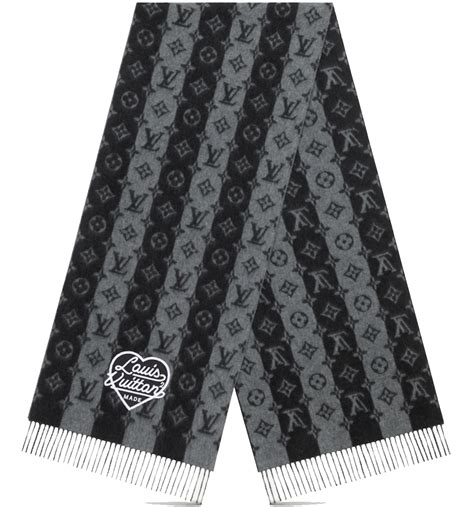 Louis Vuitton x Nigo LV Made Stripe Scarf Grey Men's 